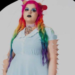 4x Kill star dress pastel blue